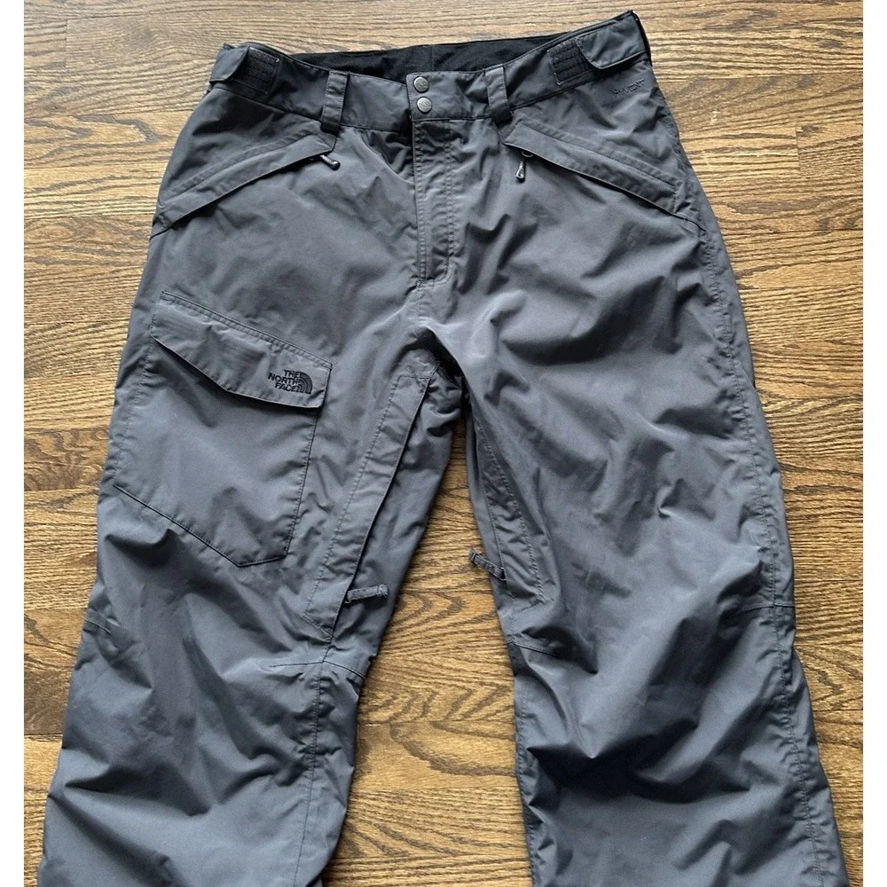 North Face Freedom Insulated Ski Pants Gray Mens Large Waterproof Dryvent L